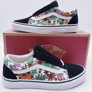 Vans Old Skool Tropic Floral Black Suede